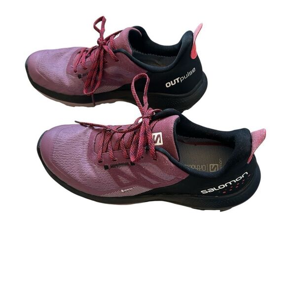 Salomon OutPulse Gore-Tex Waterproof Running Hiking Shoes, 9.5 Purple 
Preowned - Picture 4 of 12